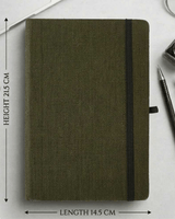 Eco Journal Gift Set: Hemp Diary with Elastic loop and Pen