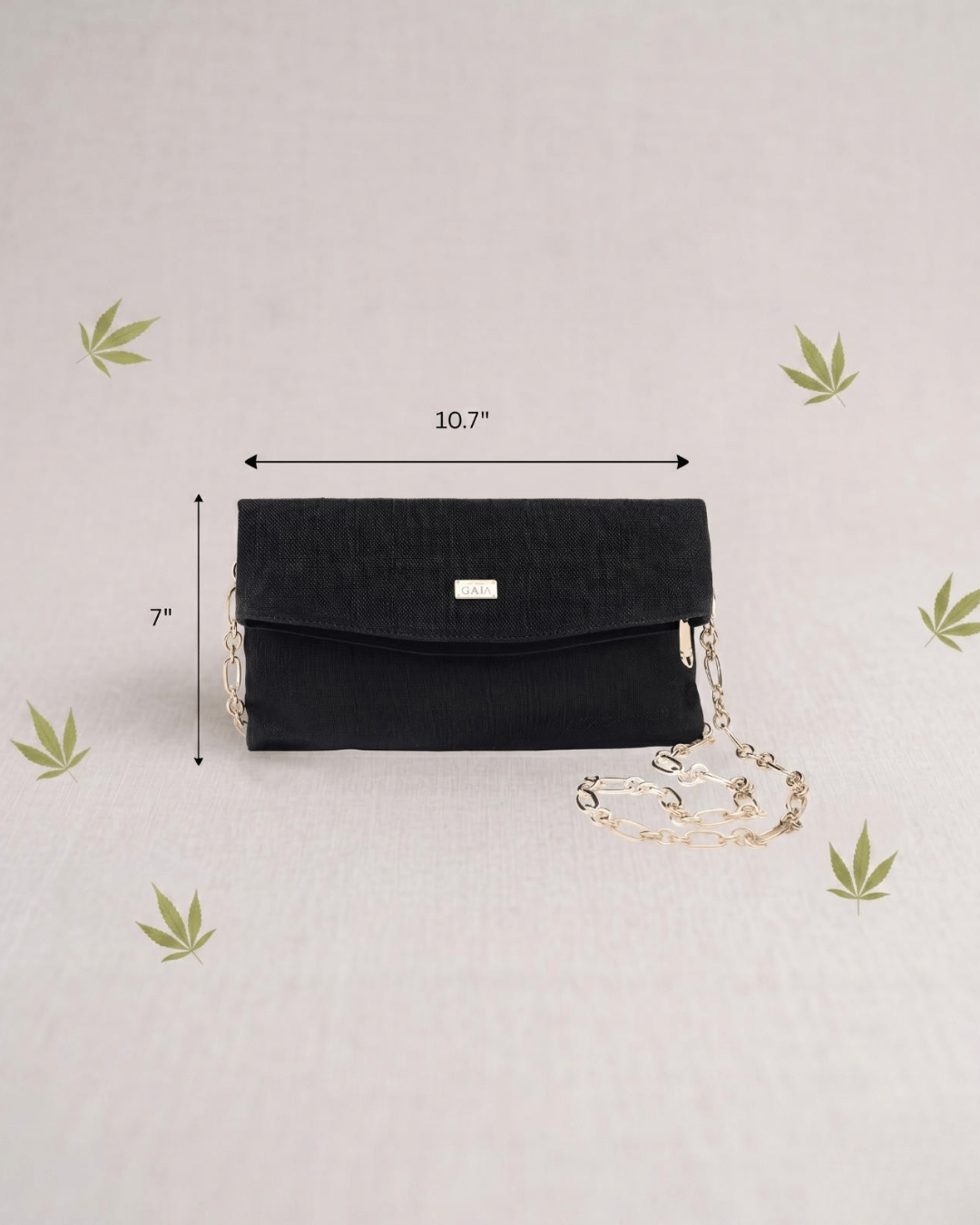 Gold Chain Hemp Bag