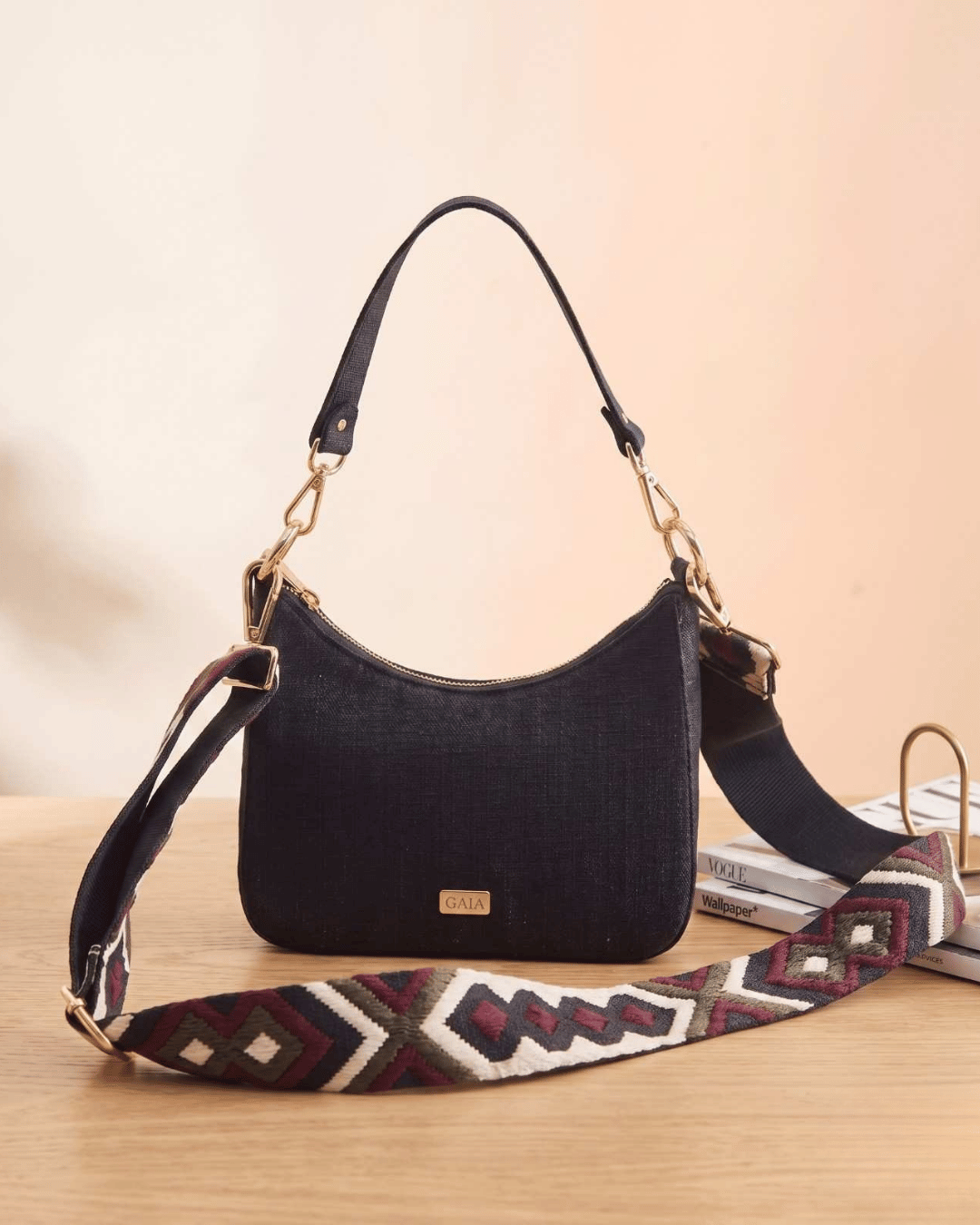 Hemp Lunar Shoulder Sling Bag