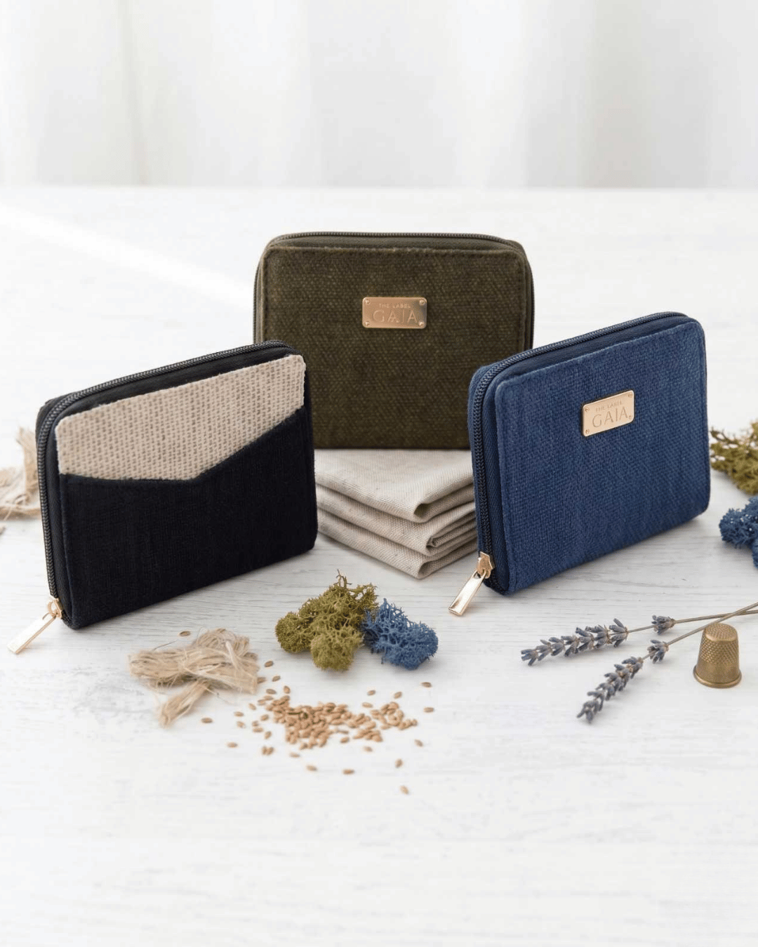 Hemp Dual Tone Card Holder