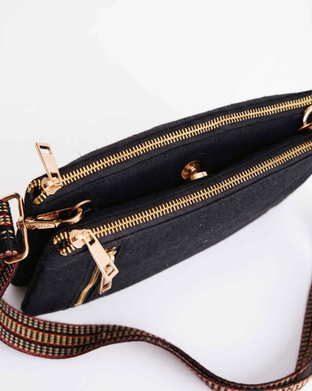 Hemp Double Pocket Sleek Sling Bag