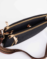 Hemp Double Pocket Sleek Sling Bag