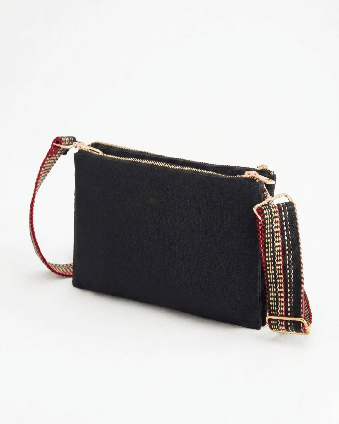 Hemp Double Pocket Sleek Sling Bag