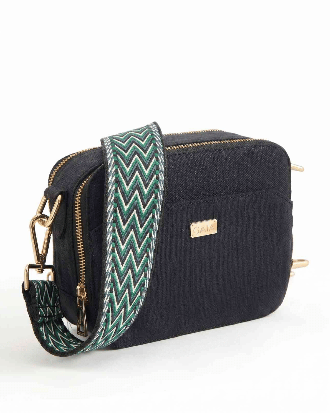 Hemp Double Pocket Sling Bag
