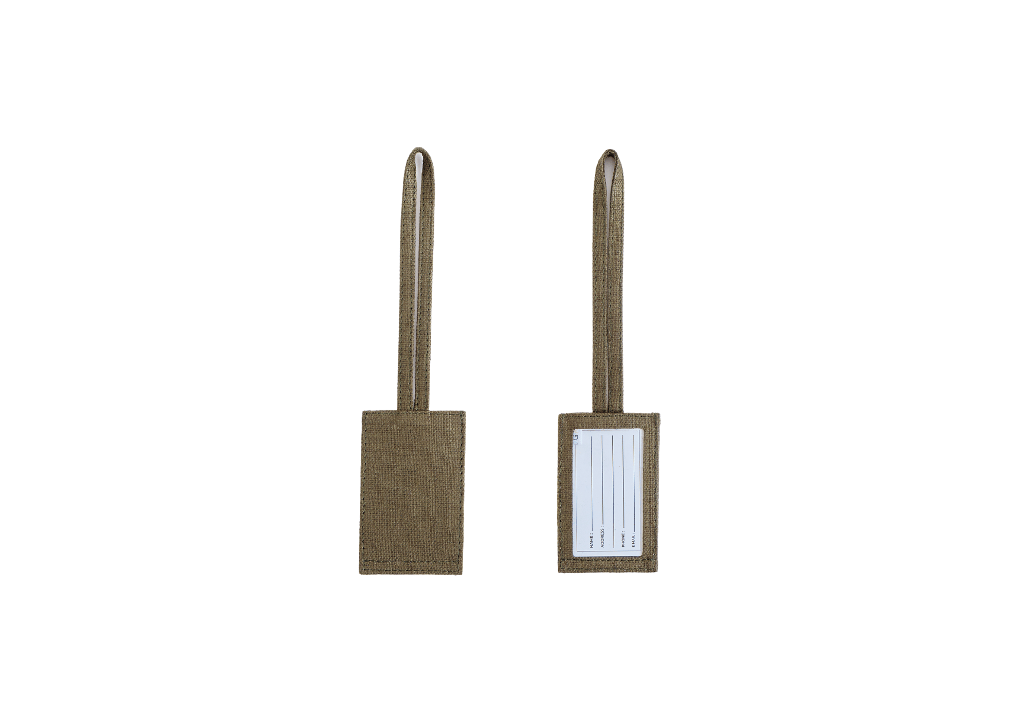 Hemp Travel Tag