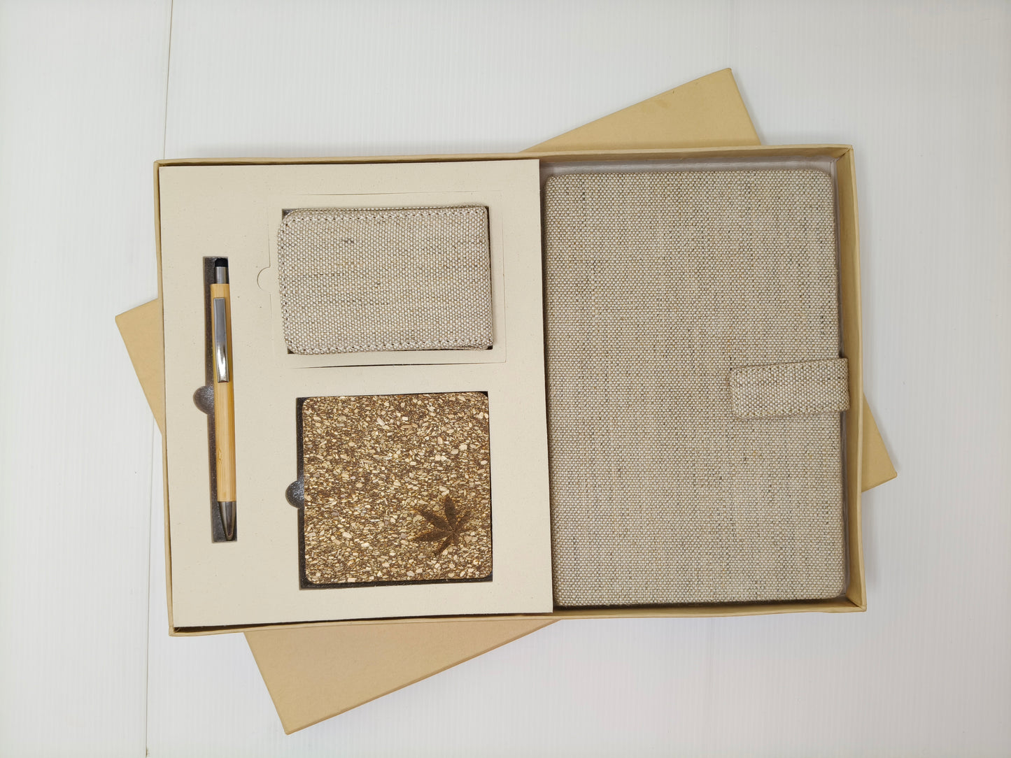 Coaster, Card Holder, Pen & Diary With Button Flap Closure