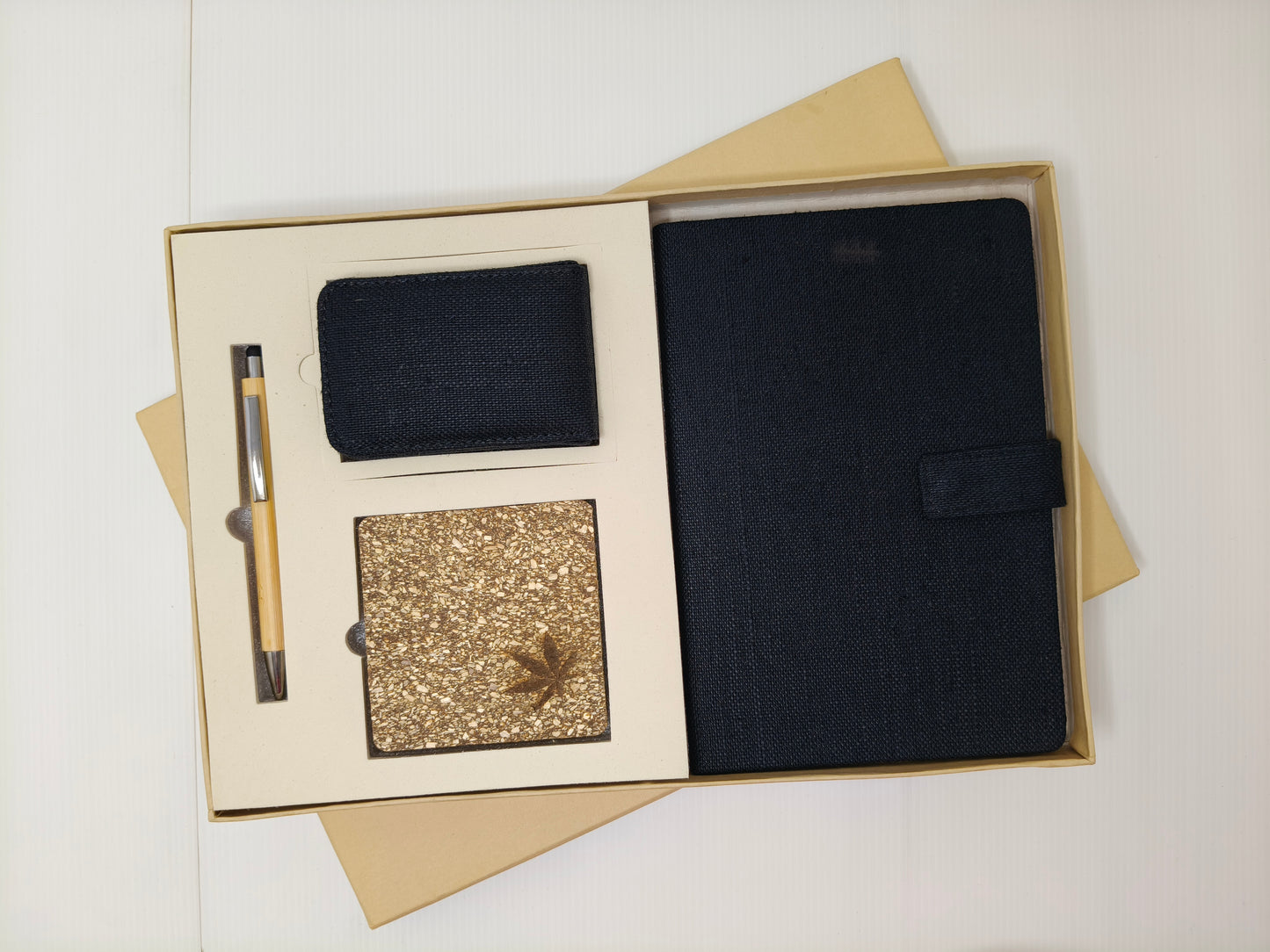 Coaster, Card Holder, Pen & Diary With Button Flap Closure