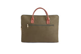 Hemp and PU Slim Laptop Bag