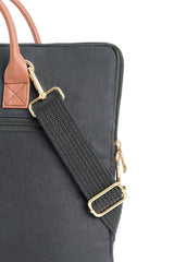 Hemp and PU Slim Laptop Bag