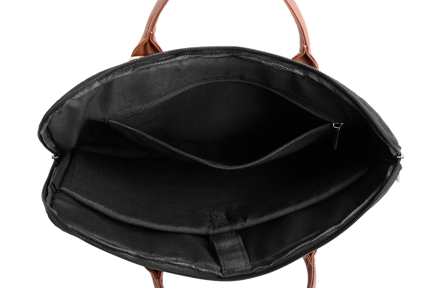 Hemp and PU Slim Laptop Bag