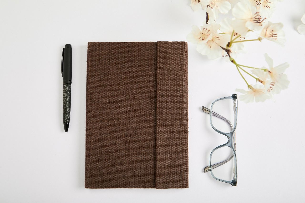 Hemp A5 Notebook Diary  with Magnetic Flap Closure