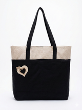 Hemp Dual-Tone Travel Tote Bag