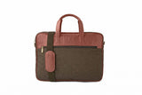 Hemp and PU Laptop Bag