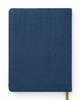 Hemp Diagonal Zip Diary Cover| Flora Applique Design