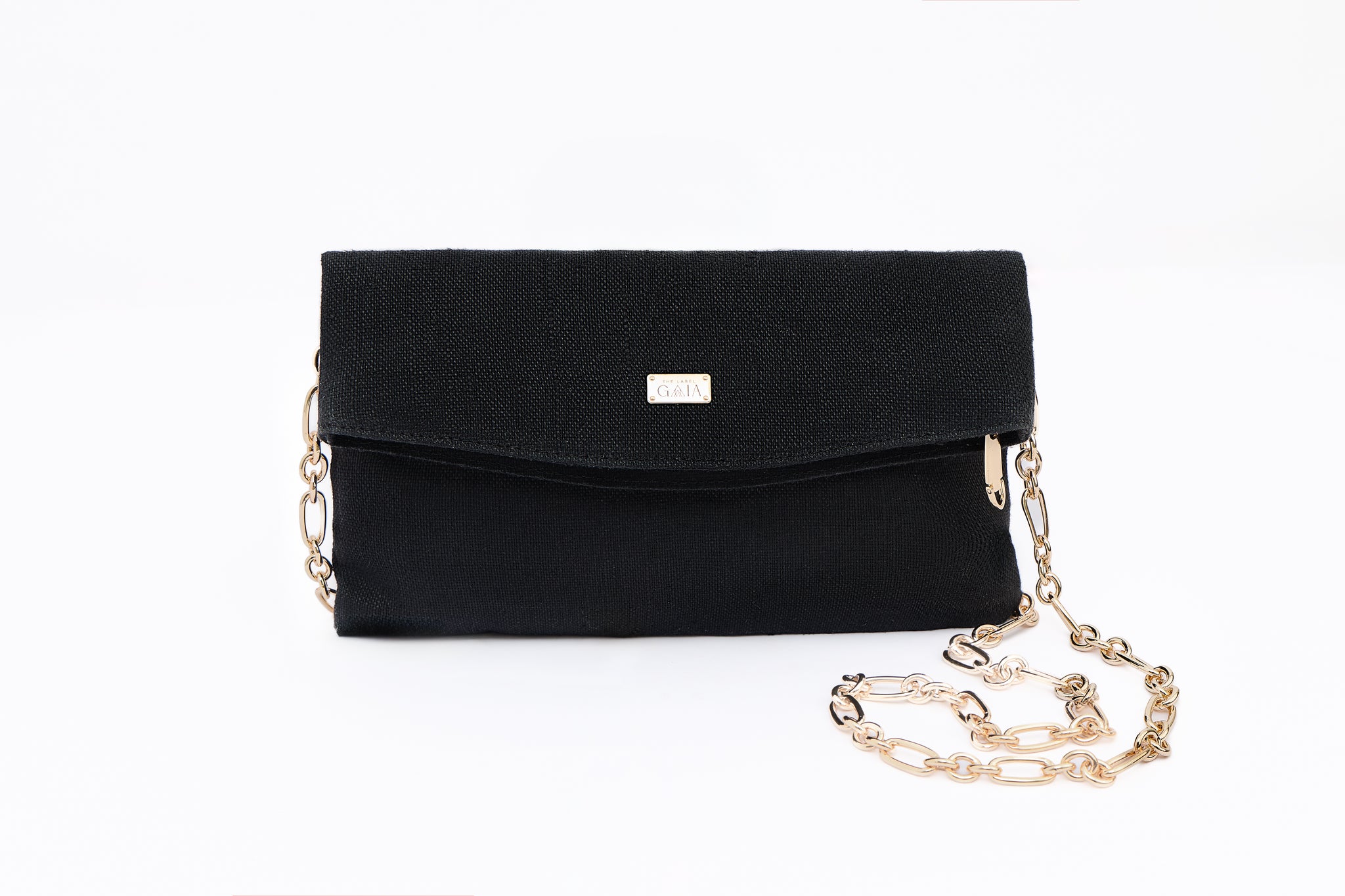 Hemp Sleek Sling Bag With Metal Chain