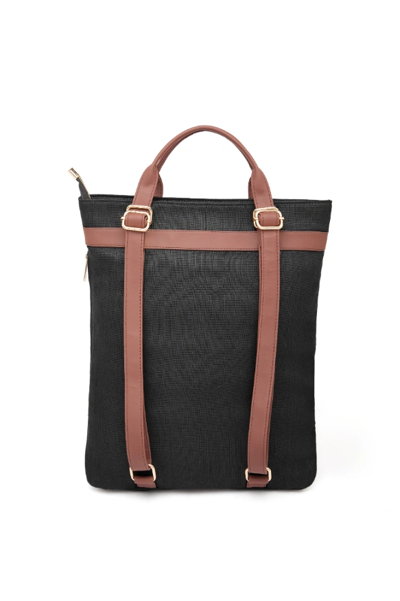 Hemp 2 in 1 Backpack Black