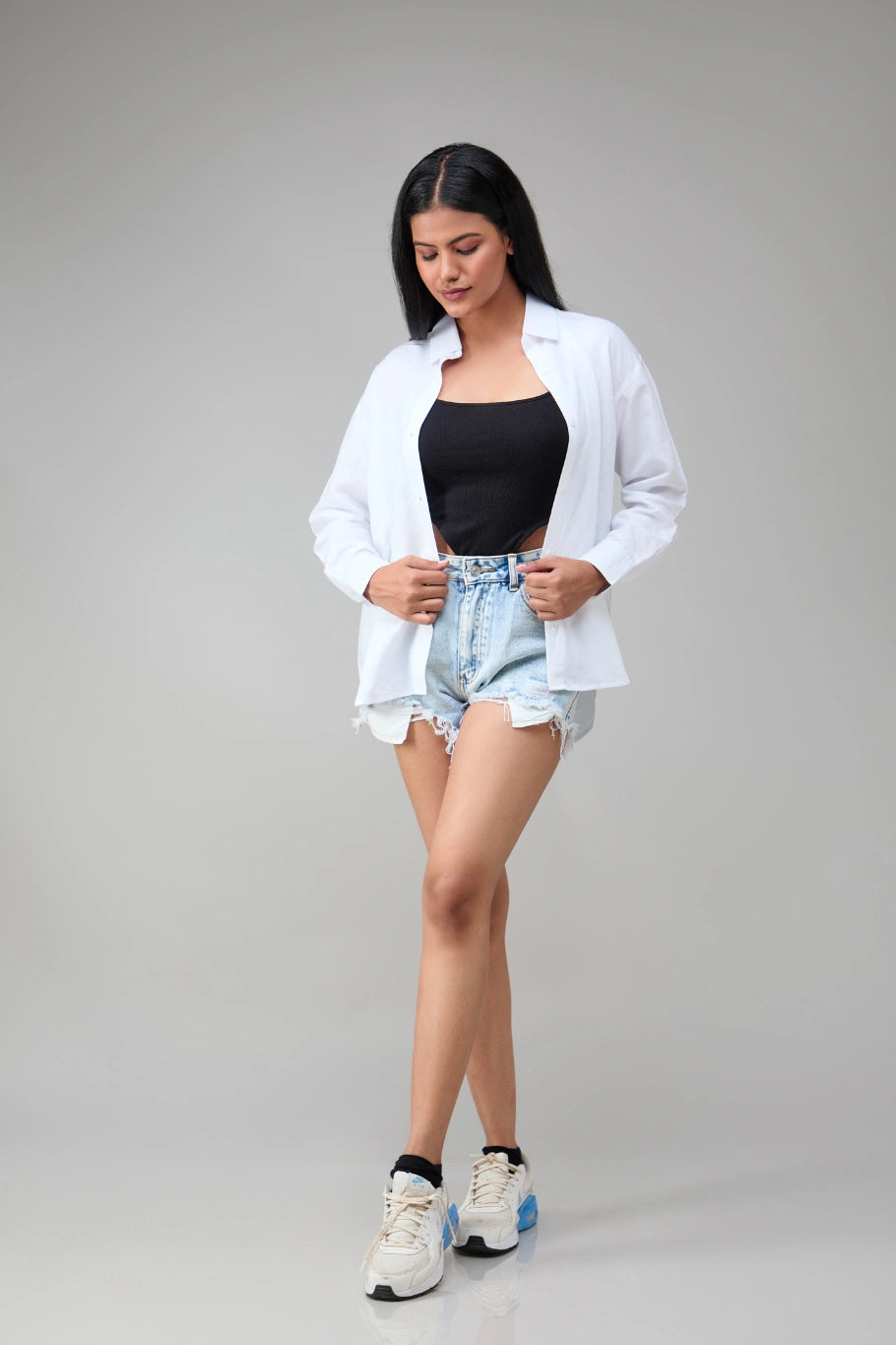 Hemp And Bamboo Over-Sized White Shirt