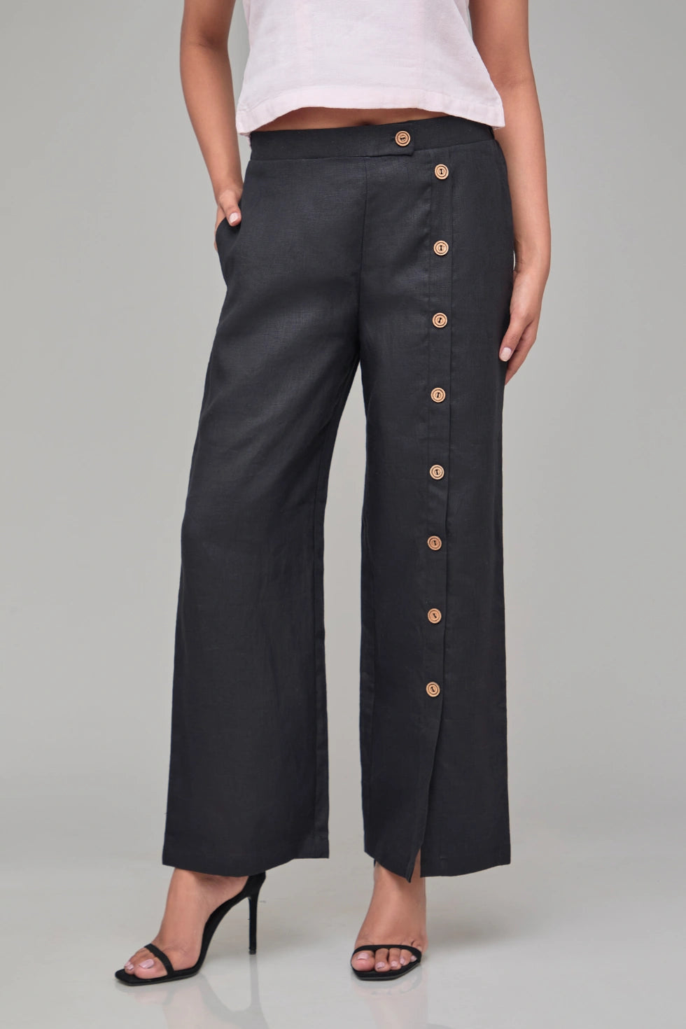 Hemp Button Up Pants image 3
