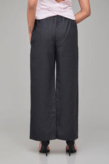 Hemp Black Button Up Pants