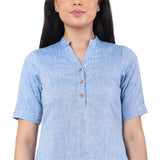 Hemp Denim Blue Dress