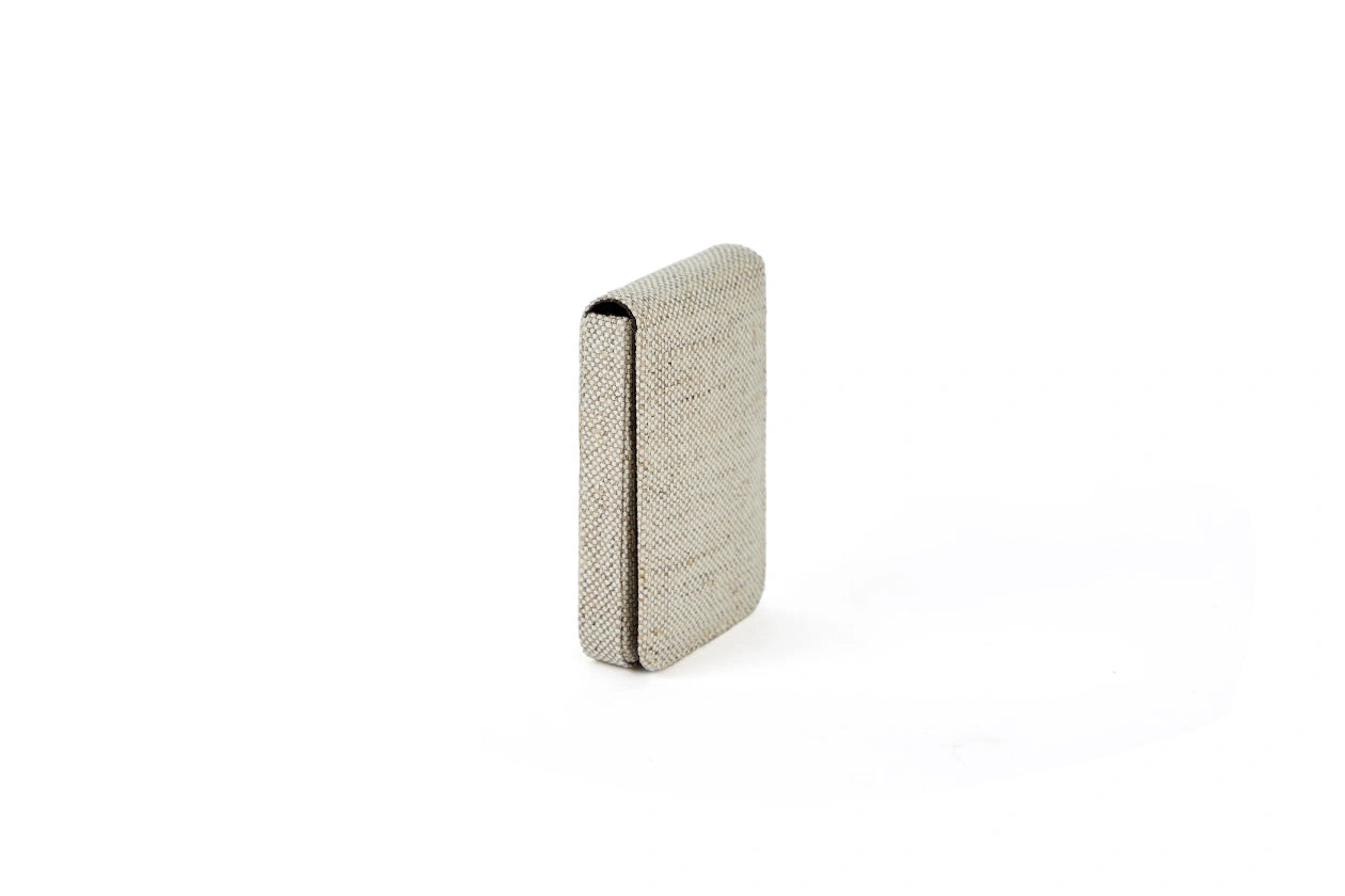 Hemp Fliptop Vertical Card Holder Natural