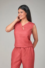 Hemp Teracotta Red Co-Ord Set