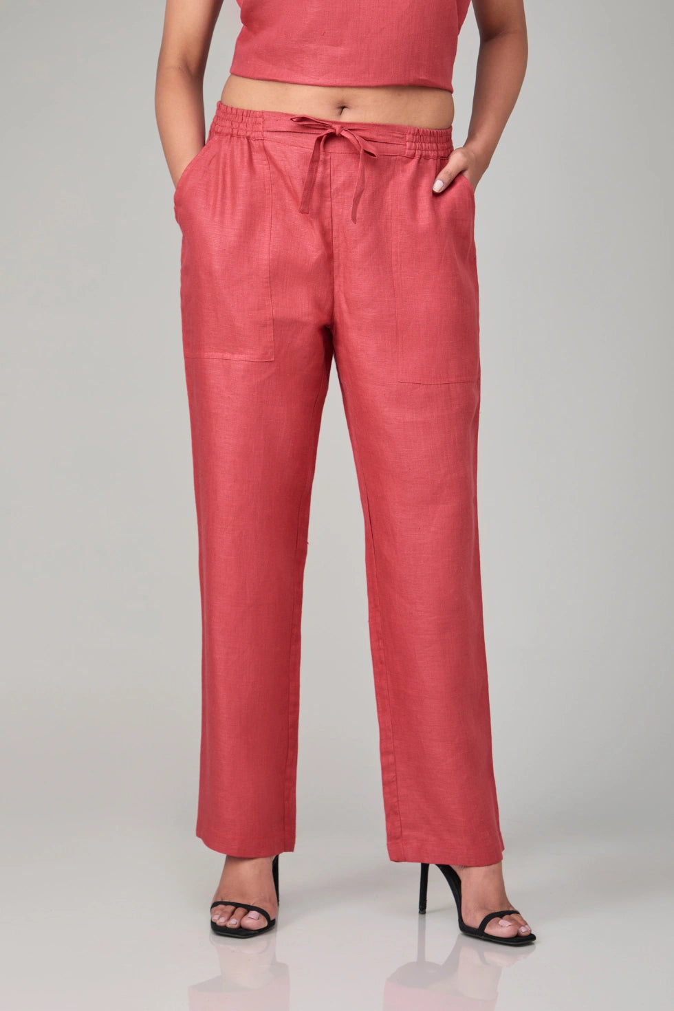 Hemp Teracotta Red Pants