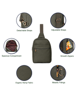 Hemp Cross Body Bag