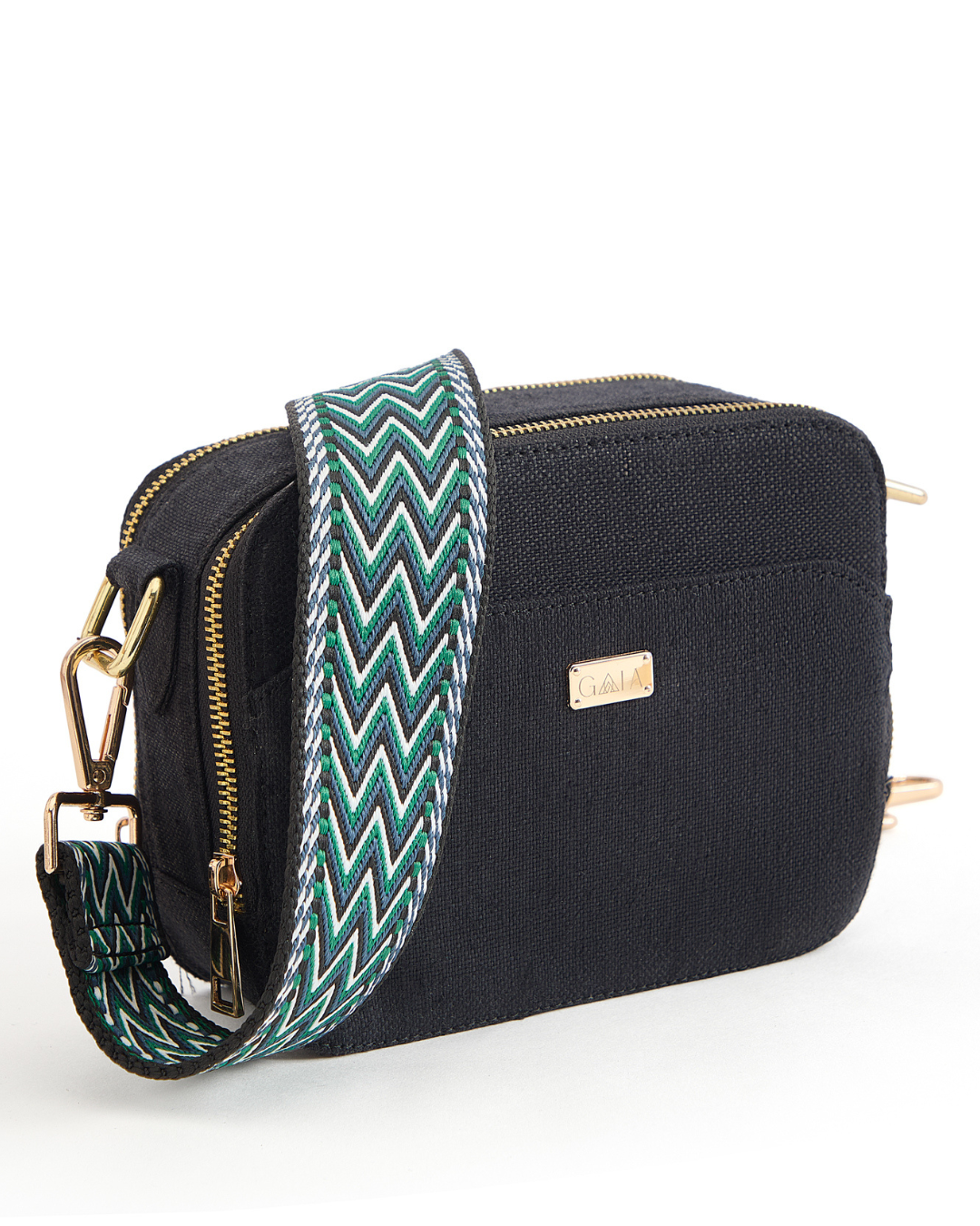 Hemp Double Pocket Sling Bag