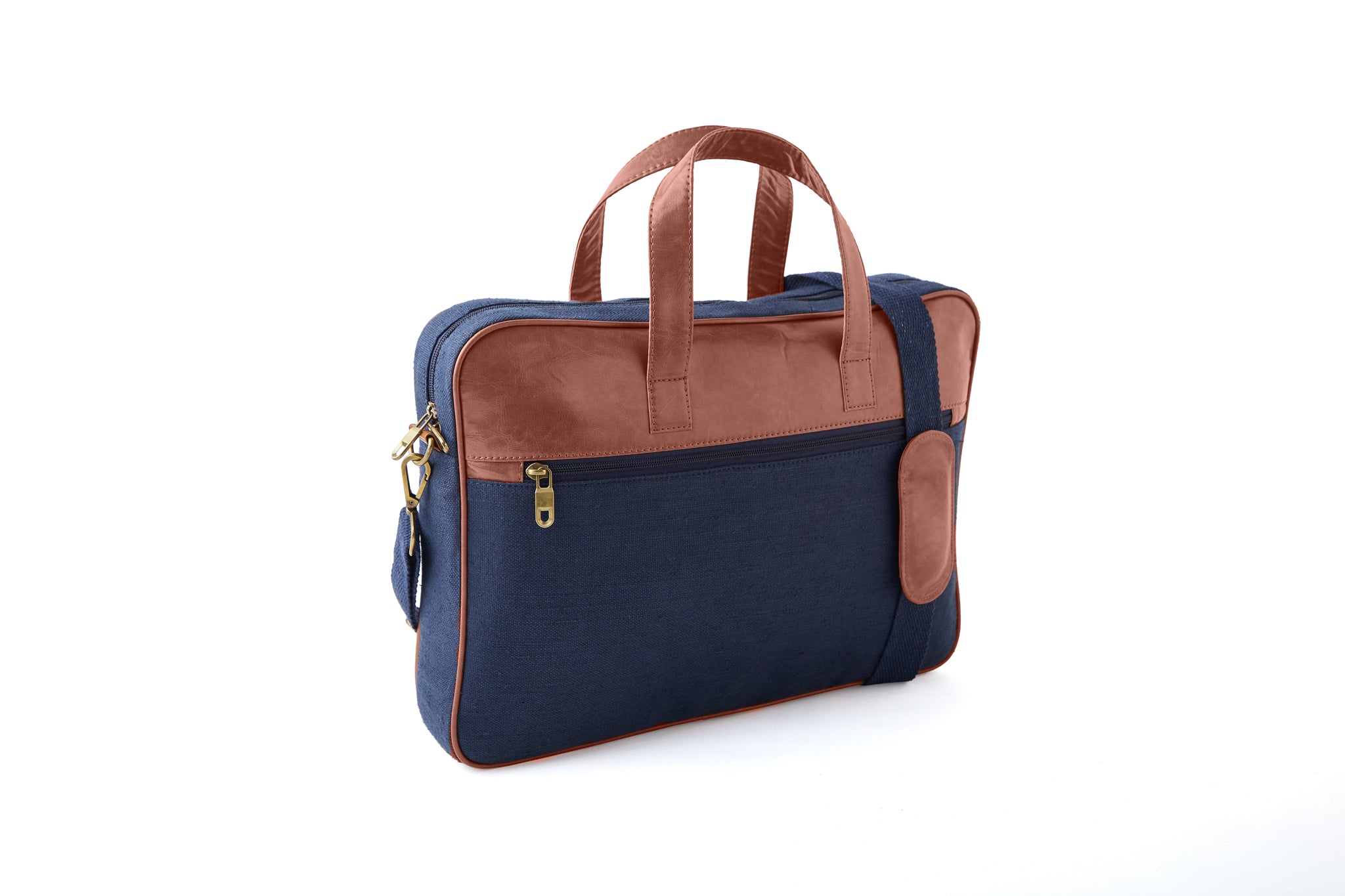 Hemp and PU Laptop Bag