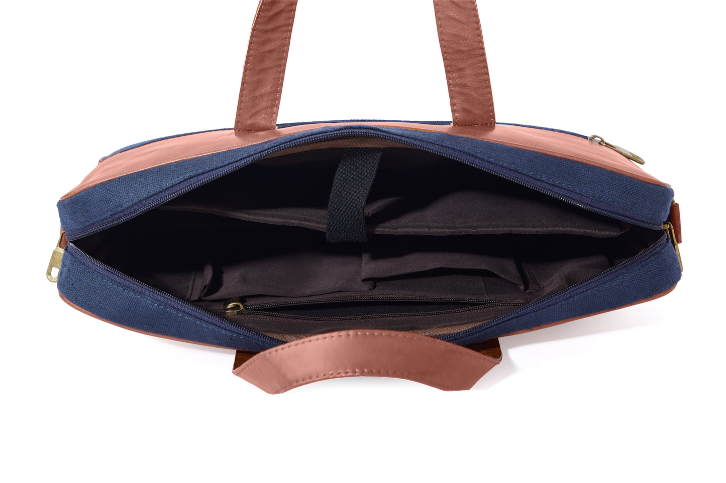 Hemp and PU Laptop Bag