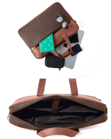 Hemp and PU Laptop Bag