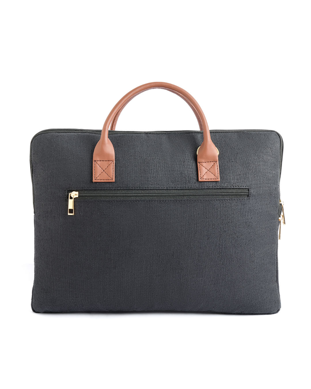 Hemp and PU Slim Laptop Bag
