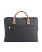 Hemp and PU Slim Laptop Bag