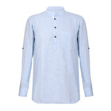 Men Solid Hemp Short Kurta