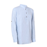 Men Solid Hemp Short Kurta