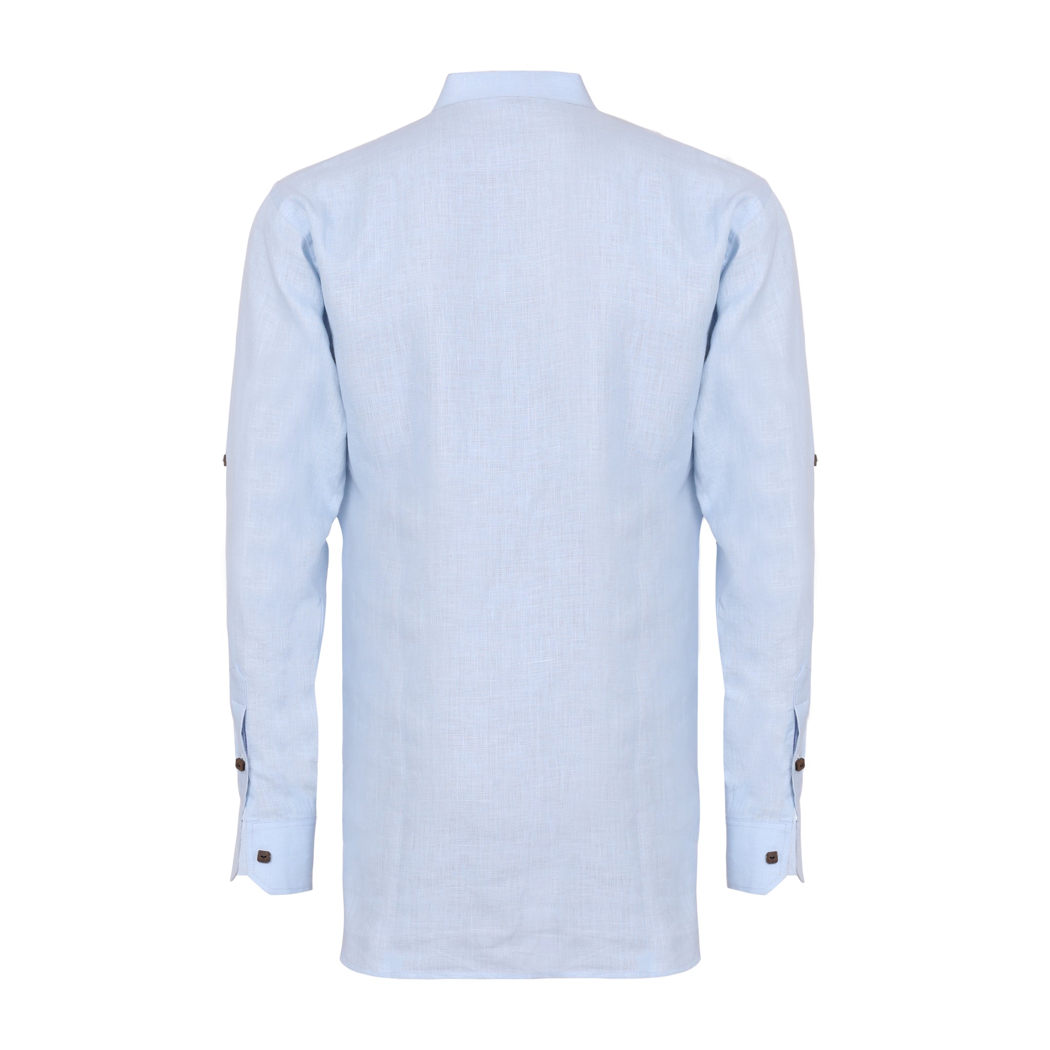 Men Solid Hemp Short Kurta