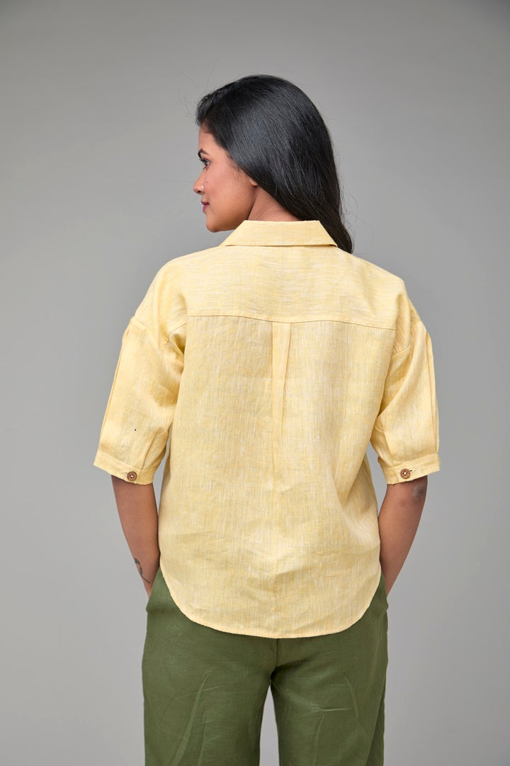 Hemp Off Shoulder Shirt