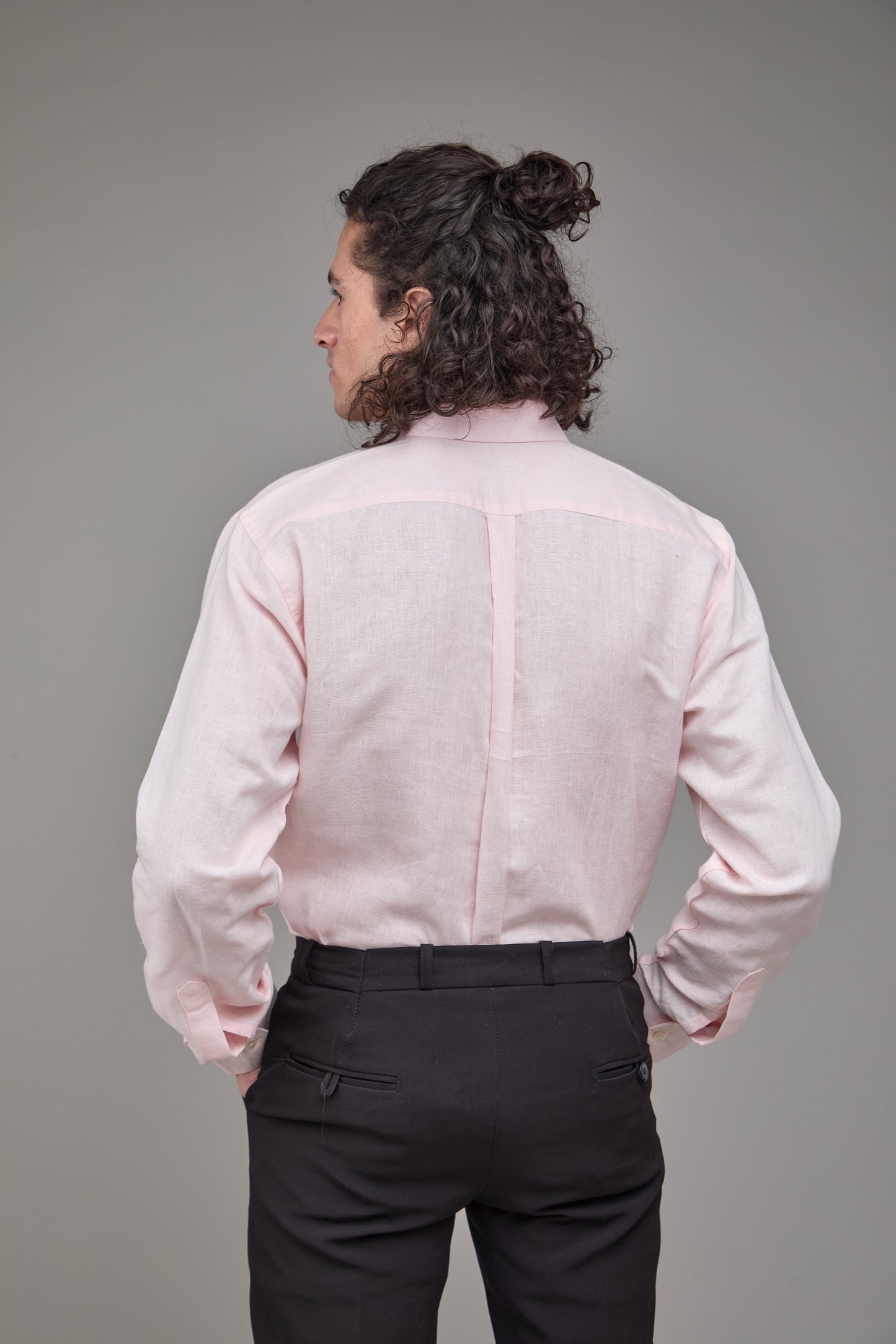 Men Blush Pink Formal Shirt