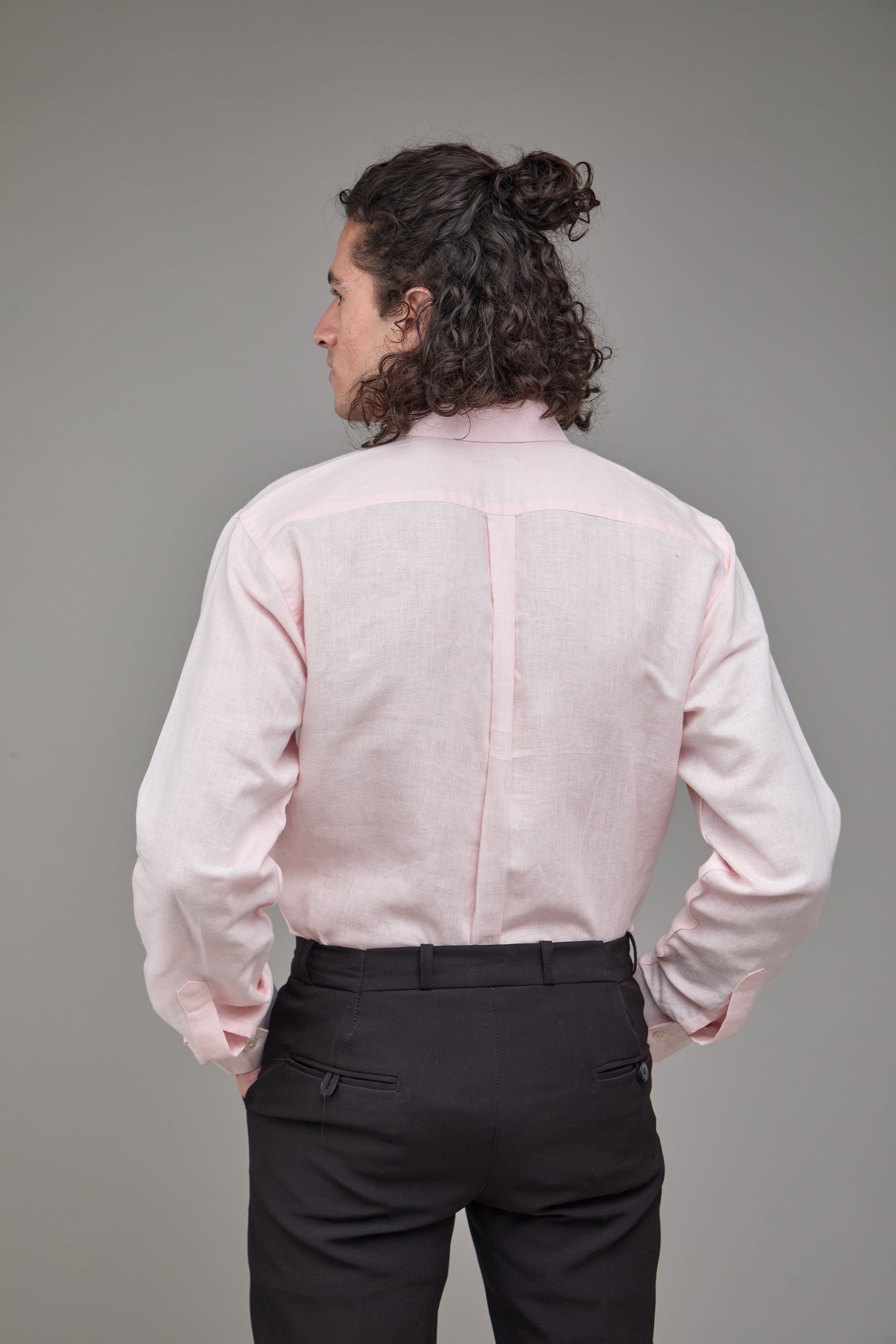 Men Blush Pink Formal Shirt