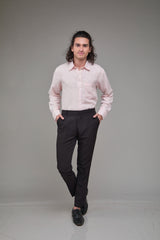 Men Blush Pink Formal Shirt
