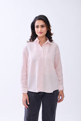 Hemp Women's Solid Button-Down Formal Shirt
