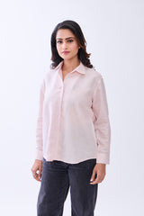 Hemp Women's Solid Button-Down Formal Shirt