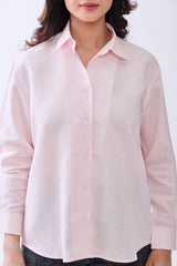 Hemp Women's Solid Button-Down Formal Shirt