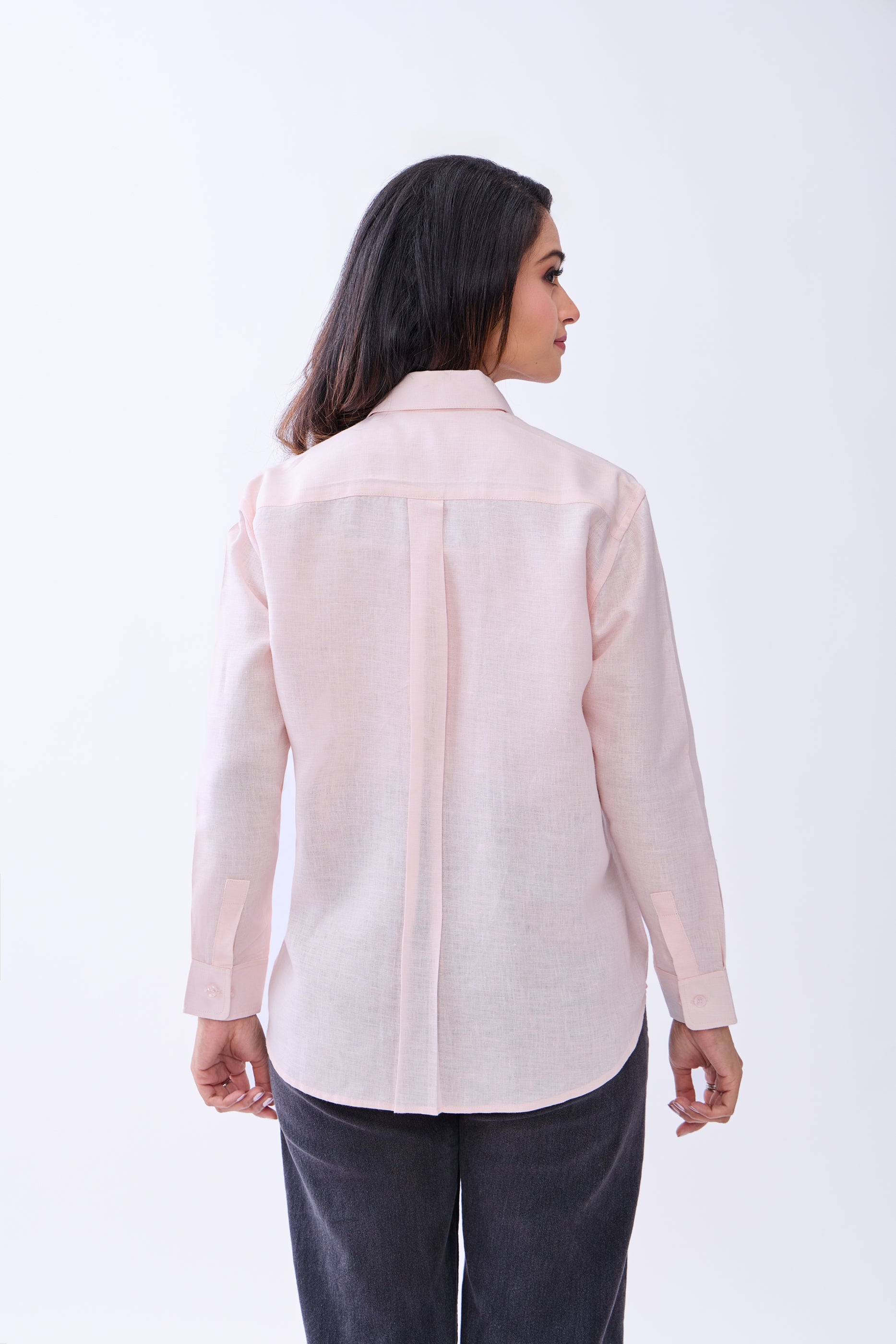 Hemp Women's Solid Button-Down Formal Shirt