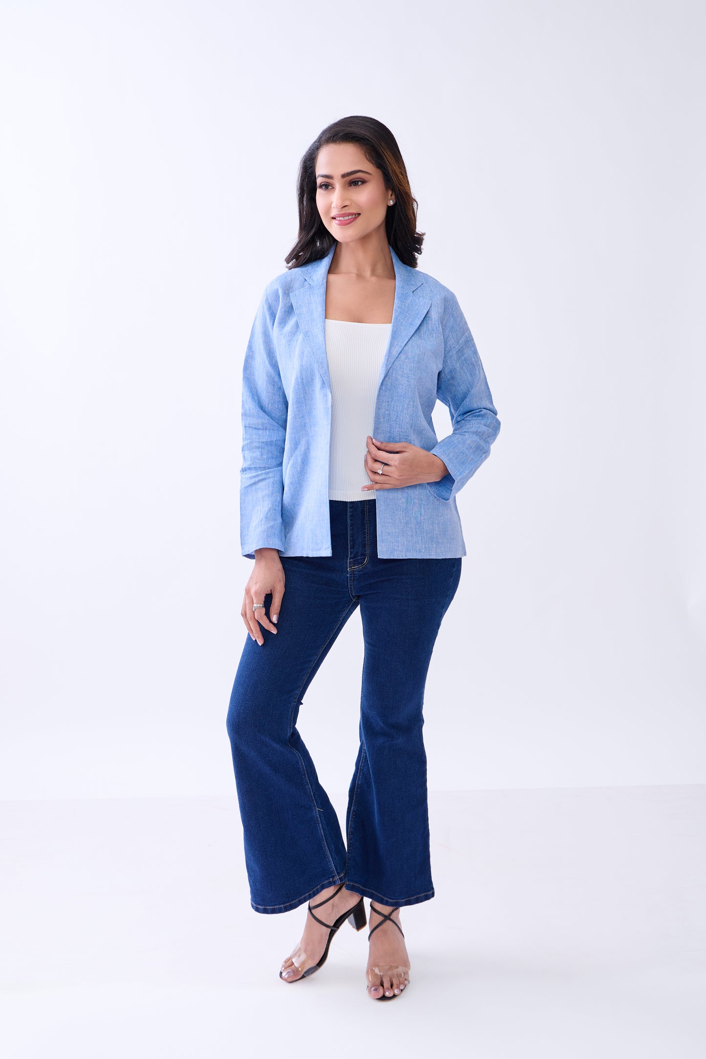 Hemp Women's Open-Front Blazer