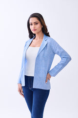 Hemp Women's Open-Front Blazer