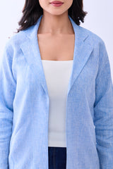 Hemp Women's Open-Front Blazer
