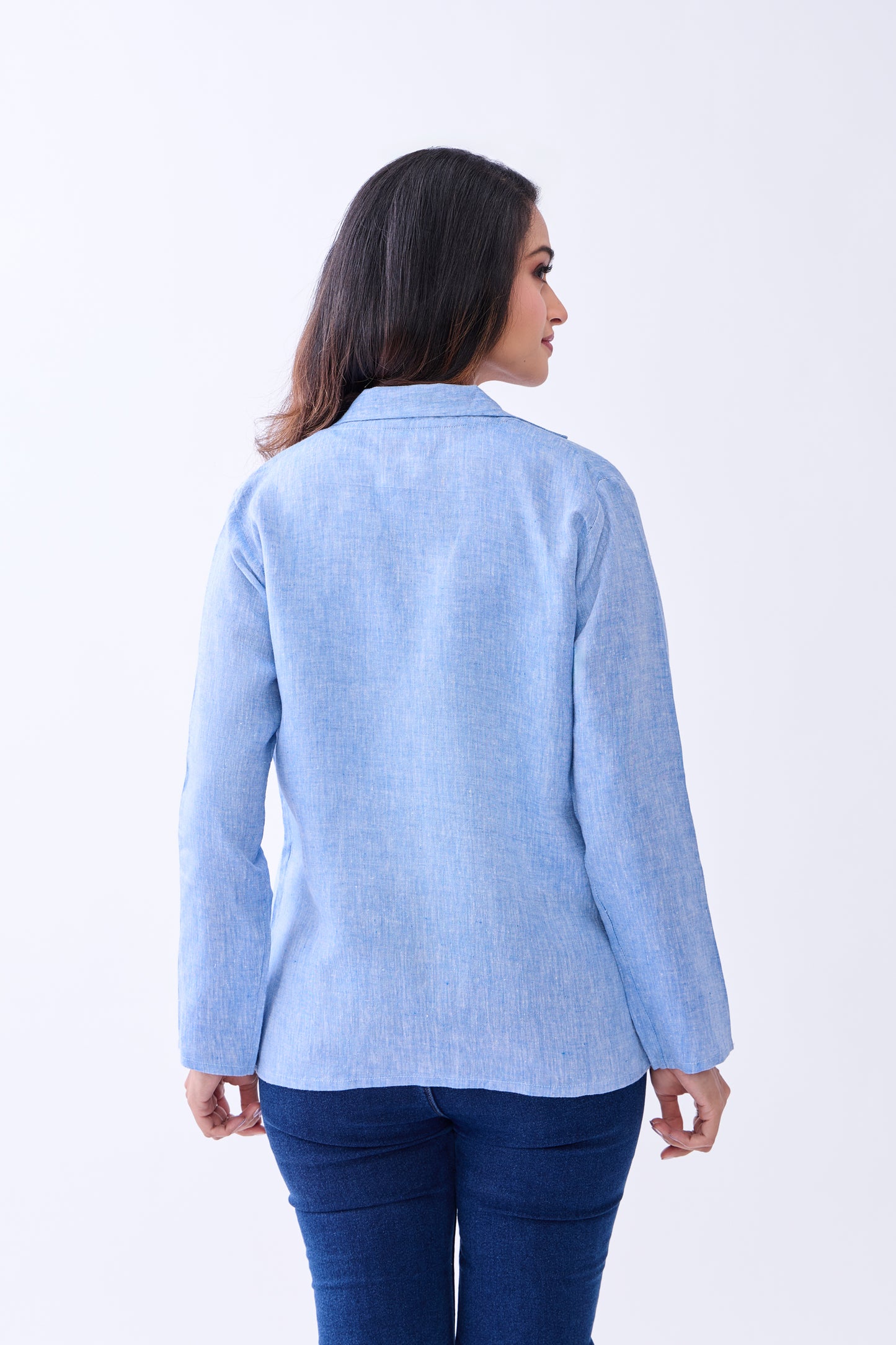 Hemp Women's Open-Front Blazer