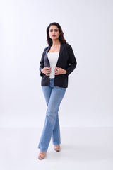 Hemp Women's Open-Front Blazer